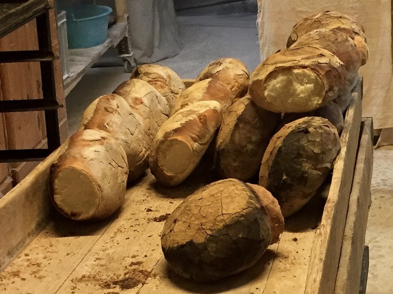 Fresh Maltese bread from a bakery in Valletta
