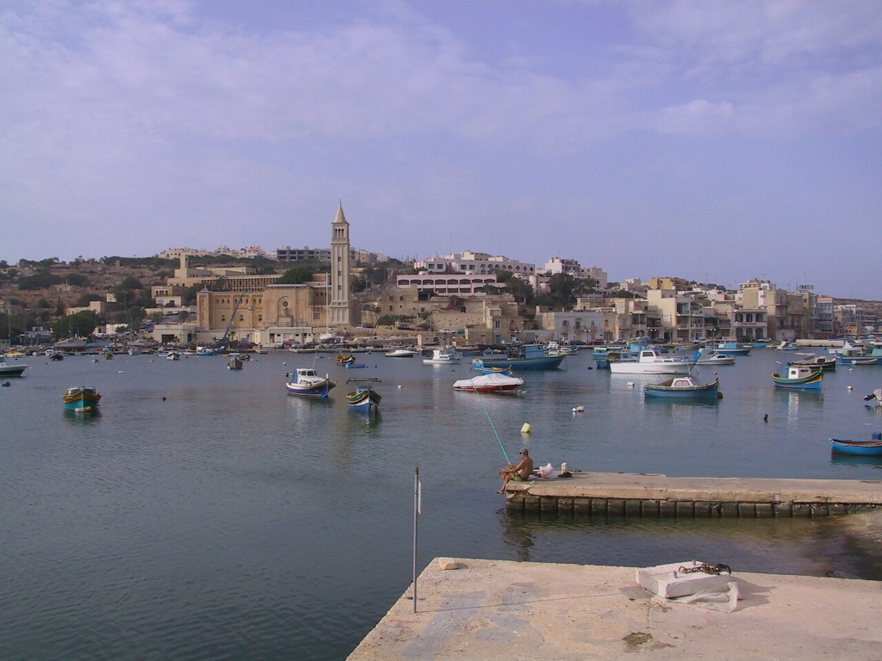 Marsaskala harbour in Malta