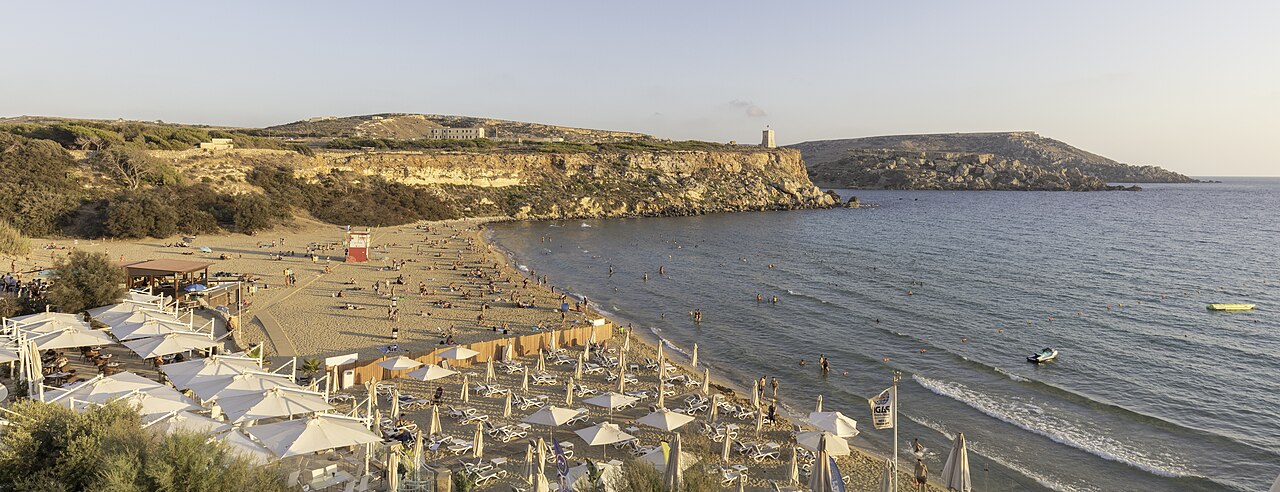Golden Bay on Malta’s north-west coast