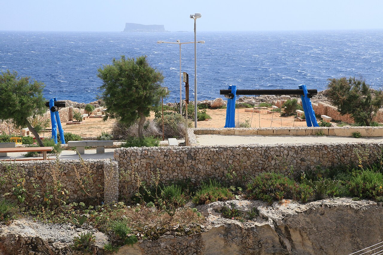 An outdoor family setting in Malta