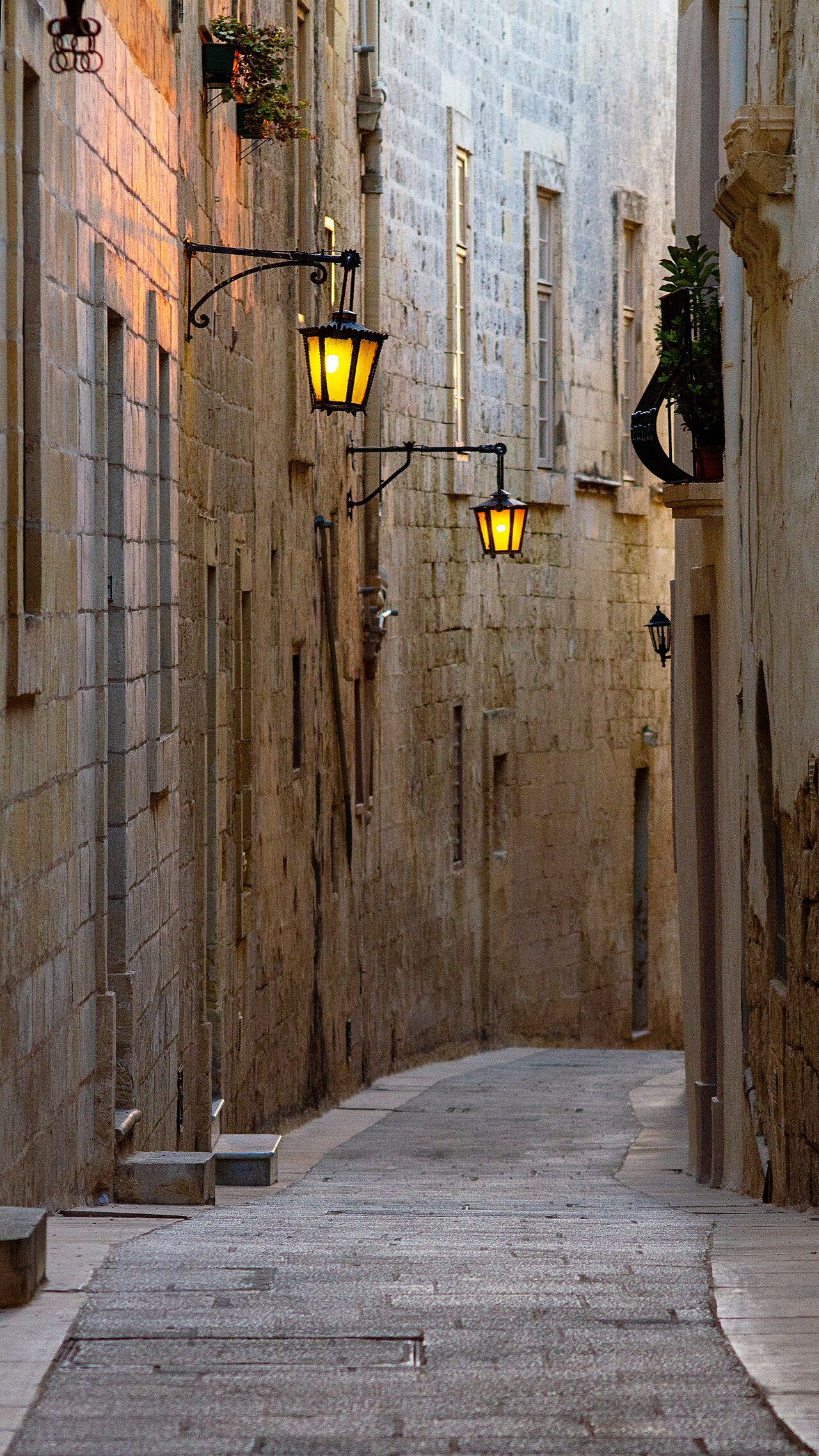 A narrow street in Mdina