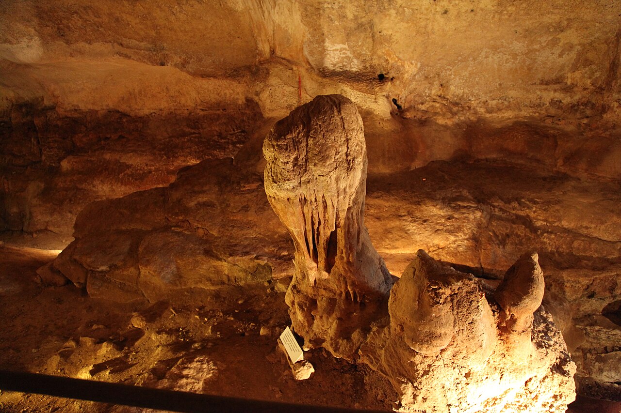 The cave at Għar Dalam near Birżebbuġa, Malta