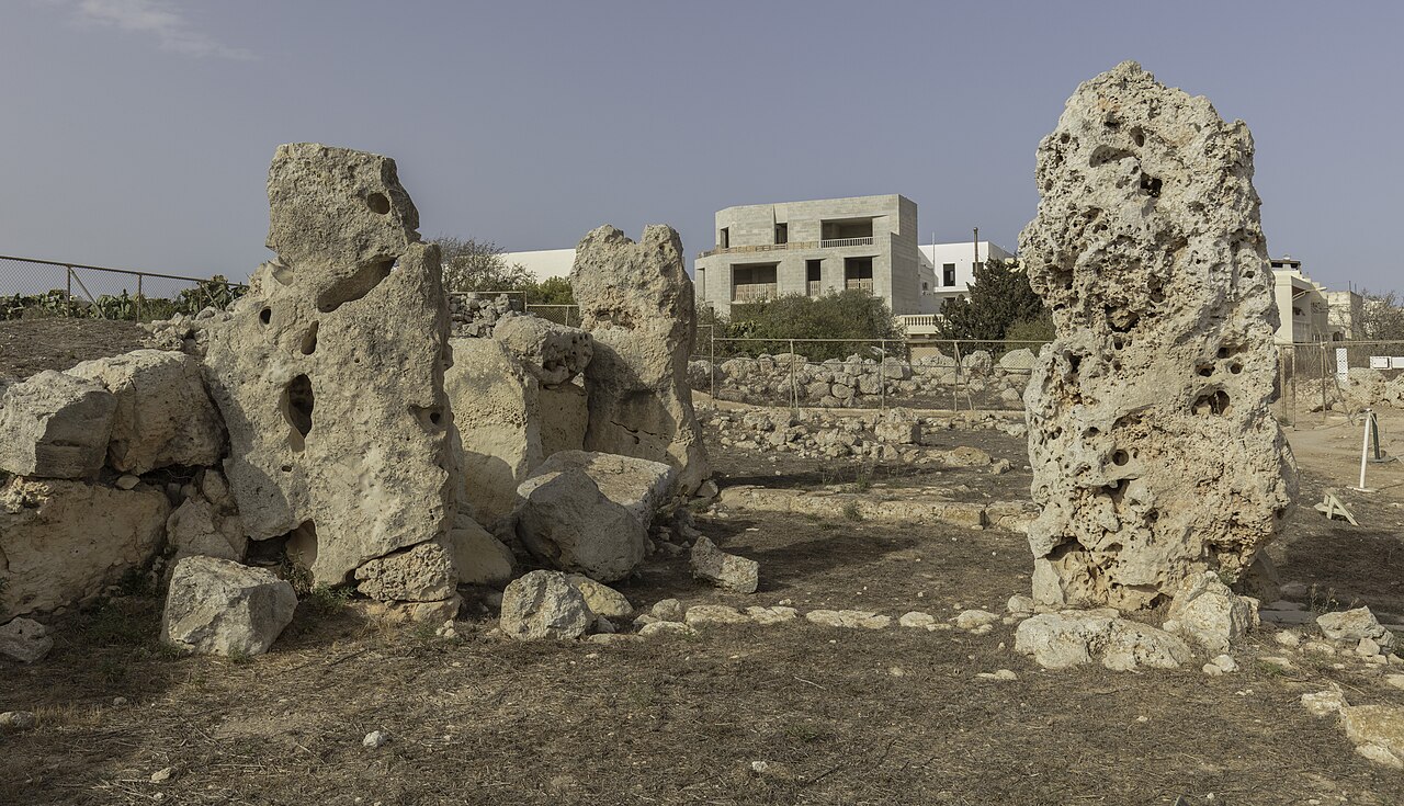 The remains of the Skorba temples in Malta
